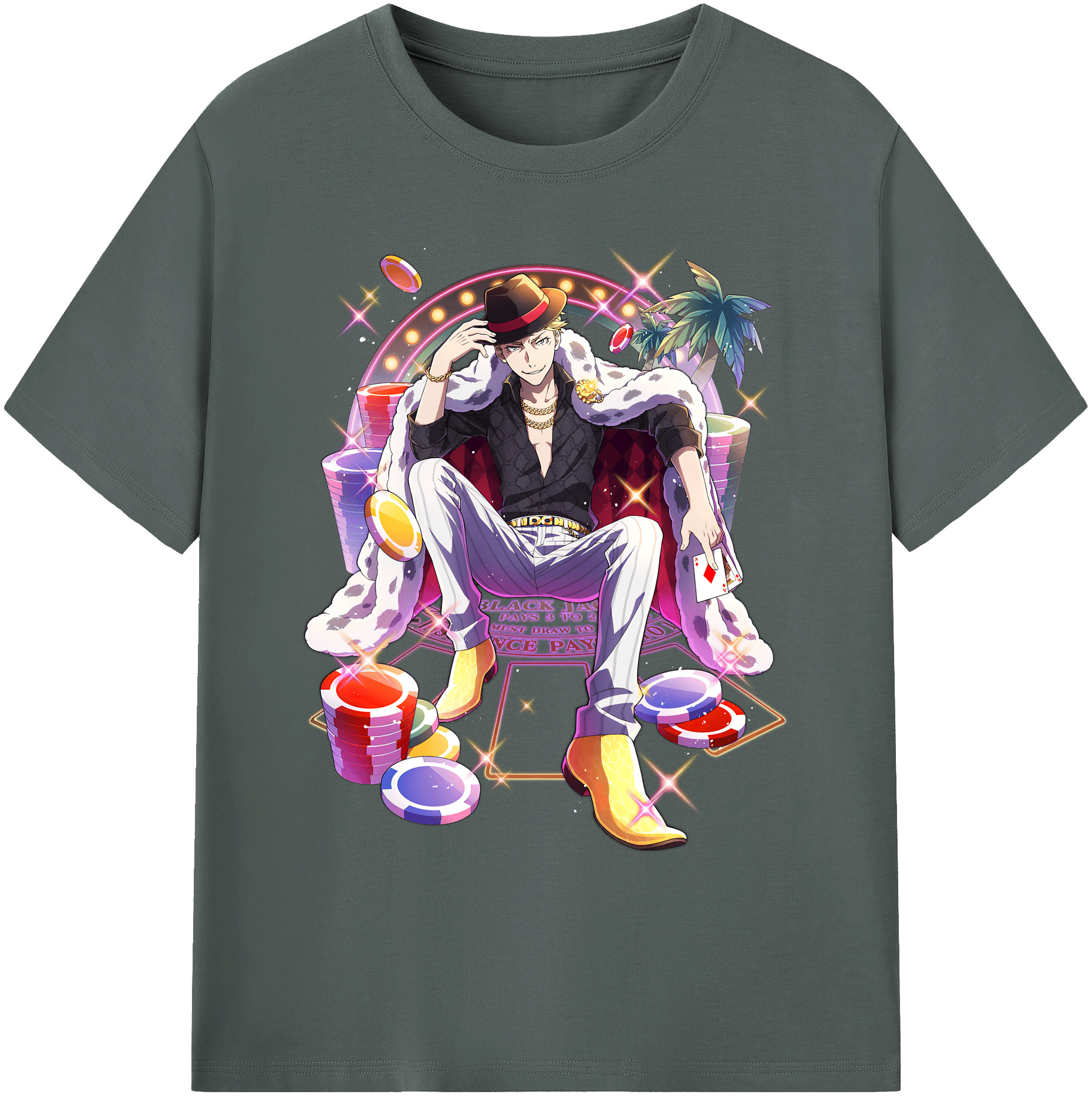 （画像用） 文豪ストレイドッグス Bungo Stray Dogs 綿100％ メンズ半袖Tシャツ｜肌触りやわらか＆通気性